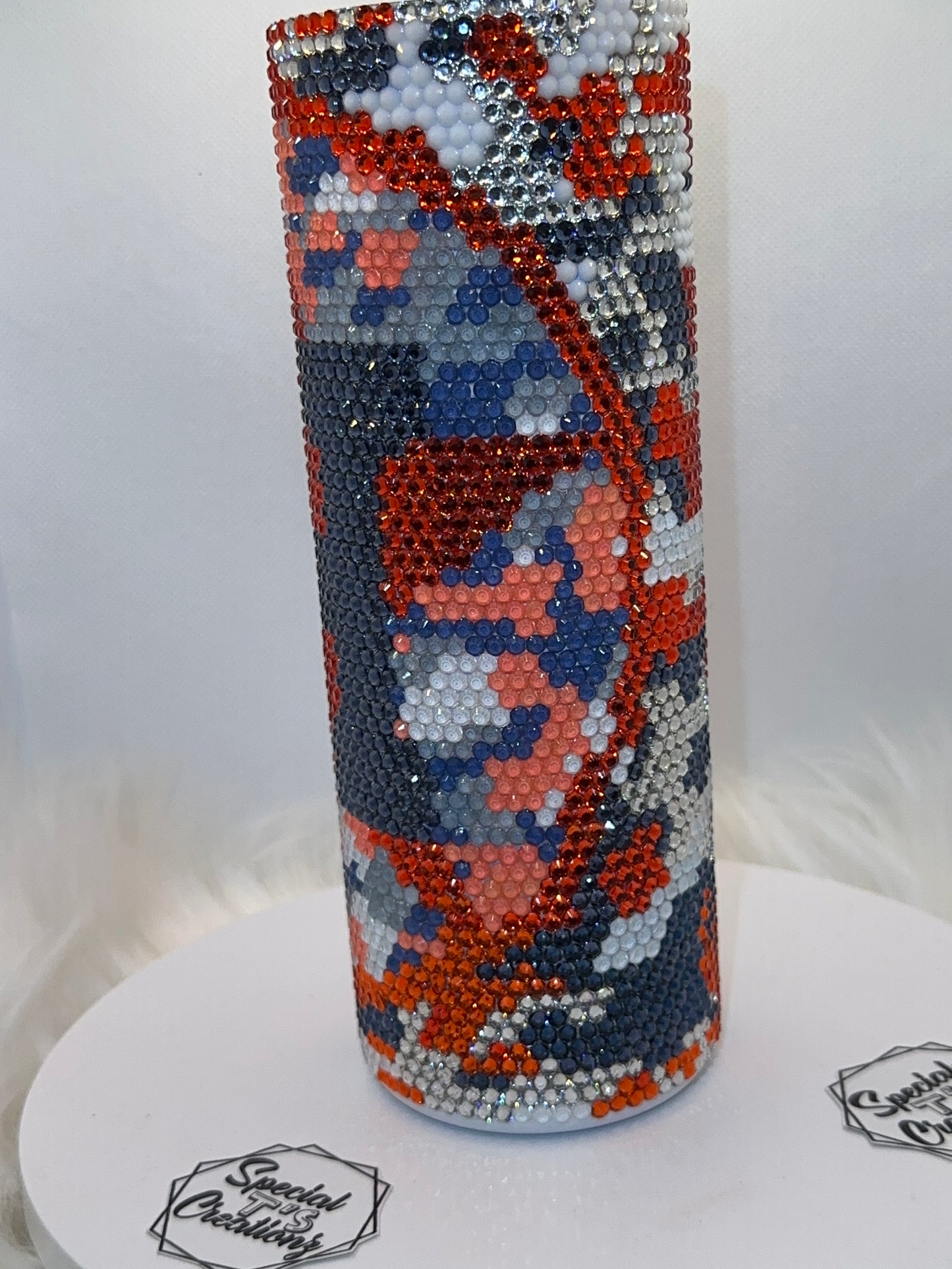 HouAstros Camo_ 20oz Rhinestone Tumbler