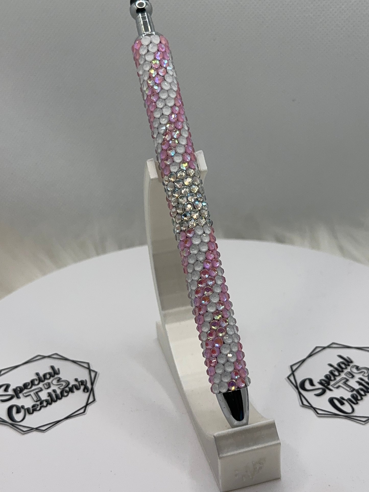 RTS -Rhinestone Pen_Luminous Pink Swirl