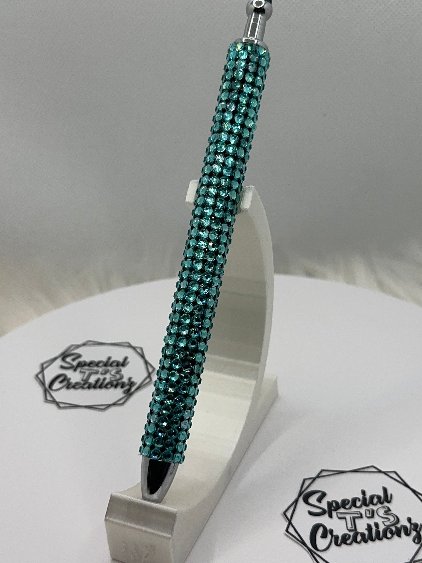 RTS -Rhinestone Pen_Aqua Premium Grid
