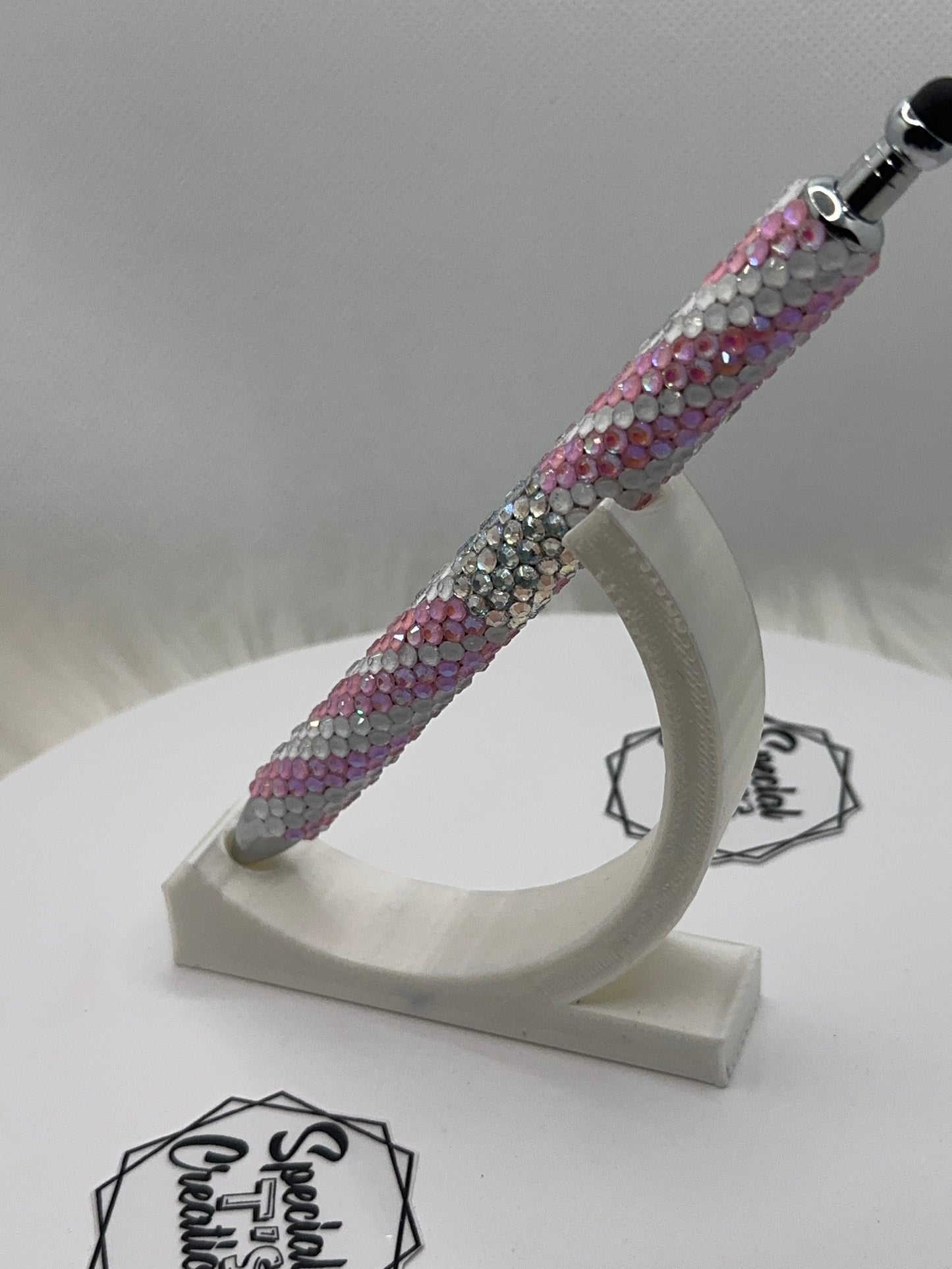 RTS -Rhinestone Pen_Luminous Pink Swirl