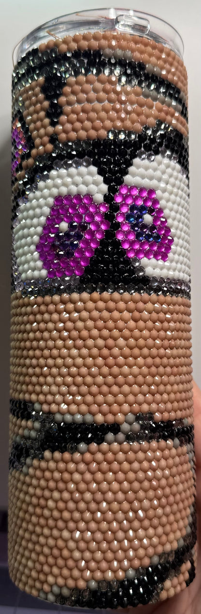 BOO Mummy_ 20oz Rhinestone Tumbler