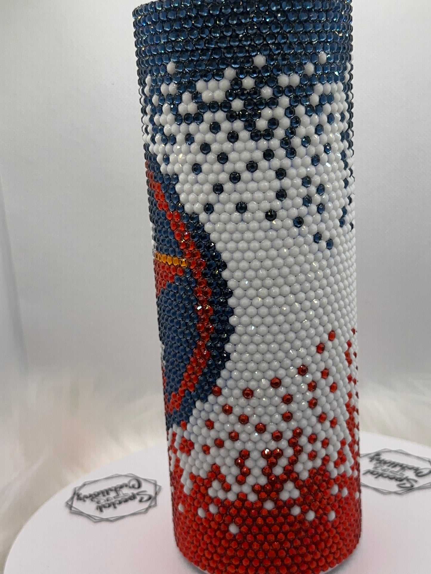 HouAstros Ombre_ 20oz Rhinestone Tumbler