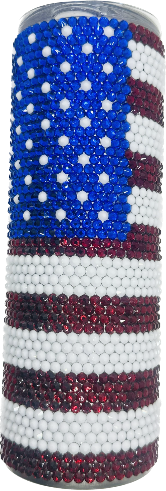 US Flag_ 20oz Rhinestone Tumbler