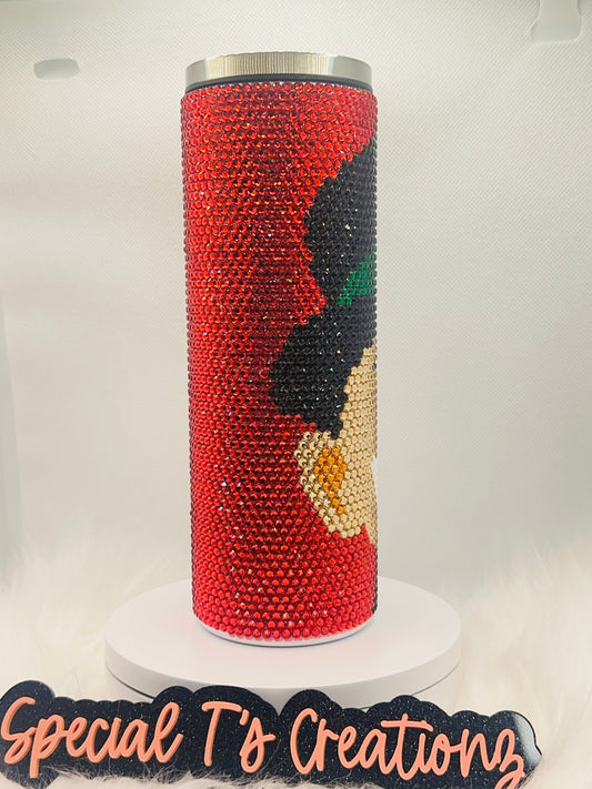 Mr M_ 20oz Rhinestone Tumbler