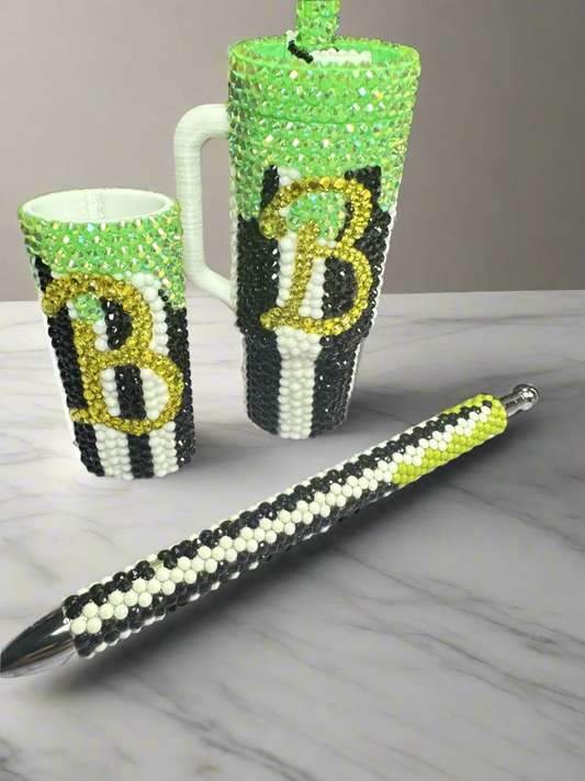 Set- BeetleGeuse Tuxedo Pen & Mini Stanley & Lighter Sleeve