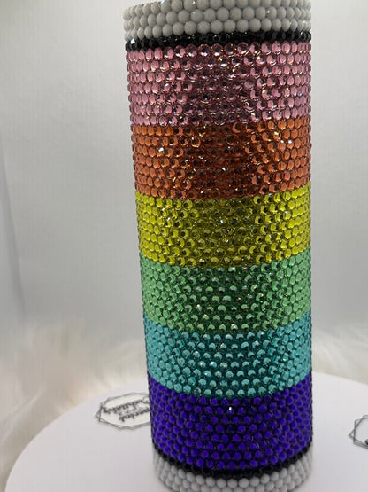Pastel Chucks_ 20oz Rhinestone Tumbler