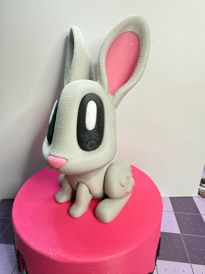 4.75" Grey Articulating Bunny