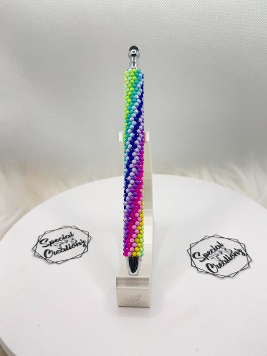 RTS -Rhinestone Pen_Pastel Rainbow Swirl
